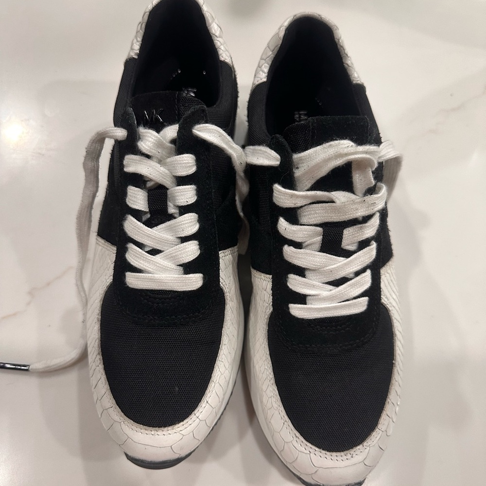 Michael Kors Black and White Women's Sneakers